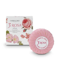 3 Rosa Parfüm Seife 100g