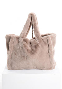 Shopper Tasche aus Fake Fur