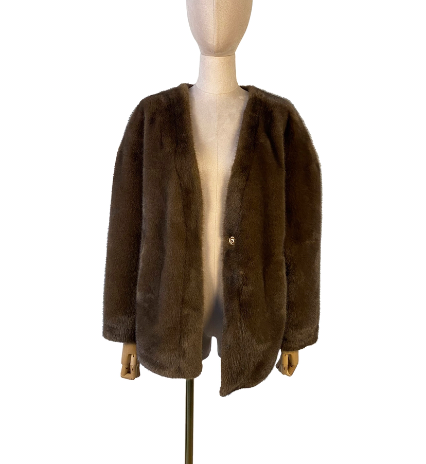 Fake Fur Cardigan