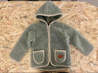 Wolljacke mit Teddy Optik mit Kapuze für Kinder